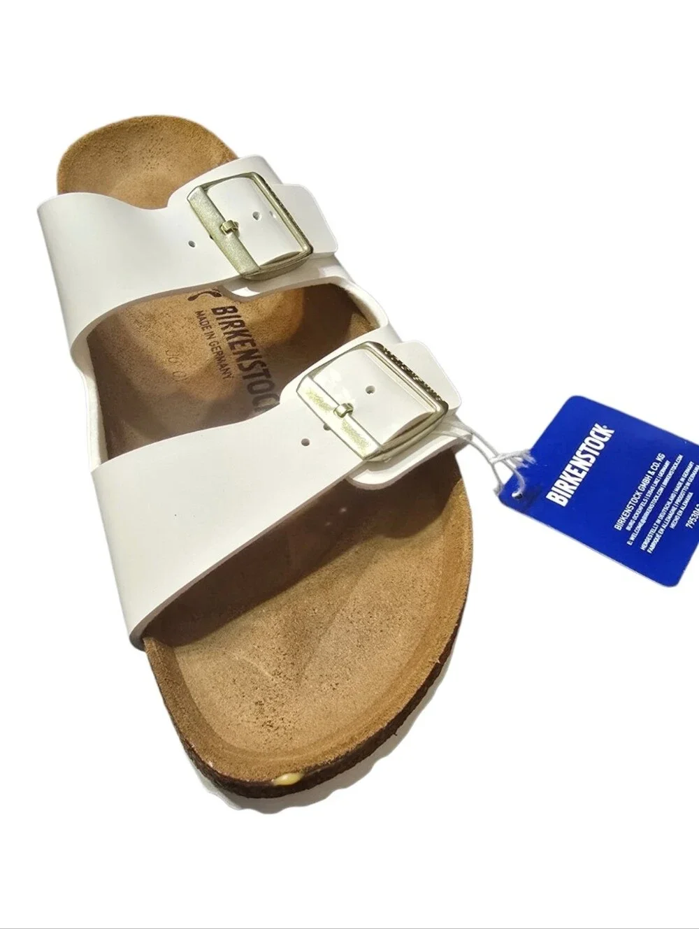 Birkenstock Arizona BS Patent White Sandals